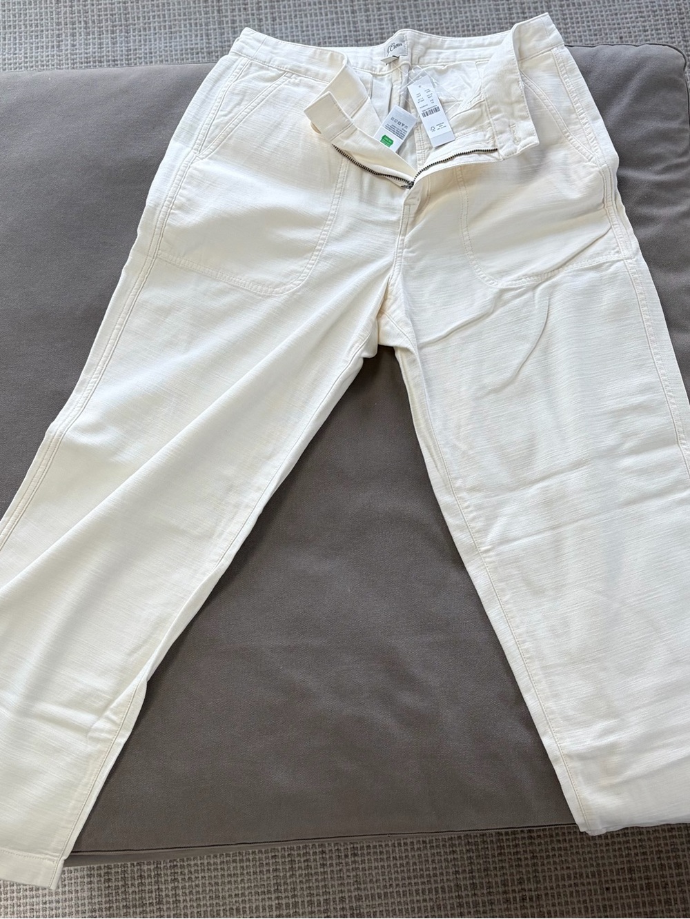 NWT J. Crew women’s Off-White Utility Chino Pants